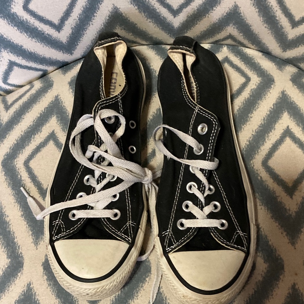 Converse Black Canvas Sneakers M7 W9